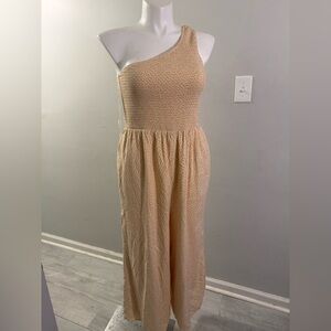 American Eagle Outfitters One-Shoulder Jumpsuit Size XL Ditzy Floral Dress